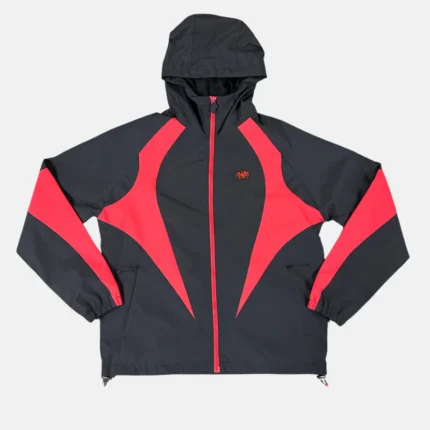 VORTEX WOVEN JACKET – BLACK/RED