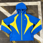 VORTEX WOVEN SHORT TRACKSUIT – BLUE/YELLOW